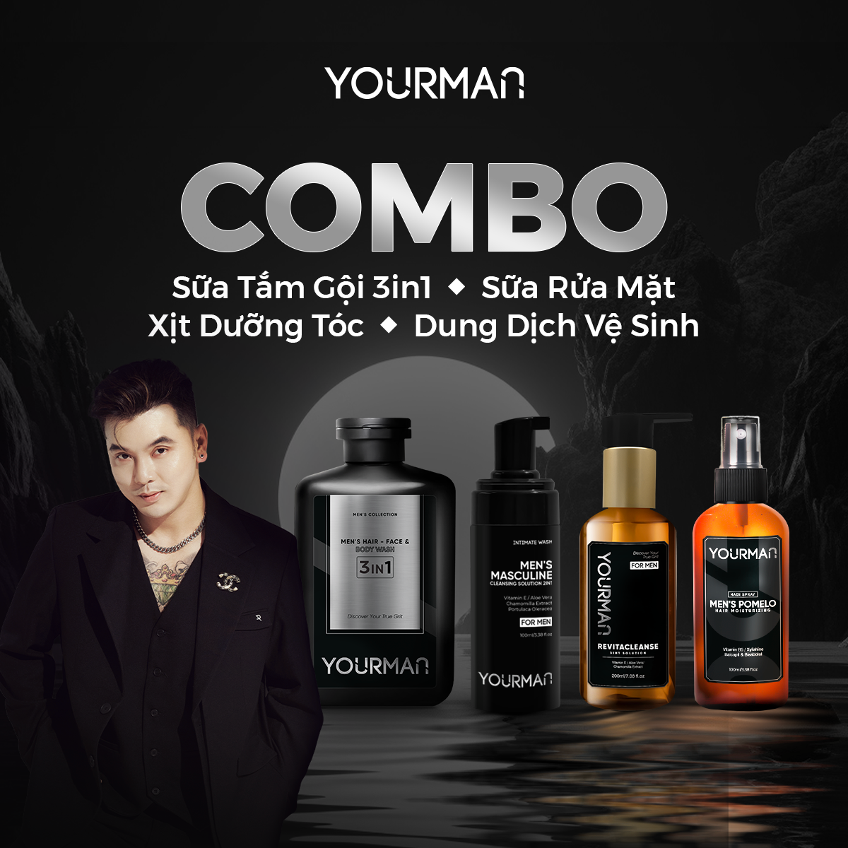  Yourman - Combo Chăm sóc toàn thân 