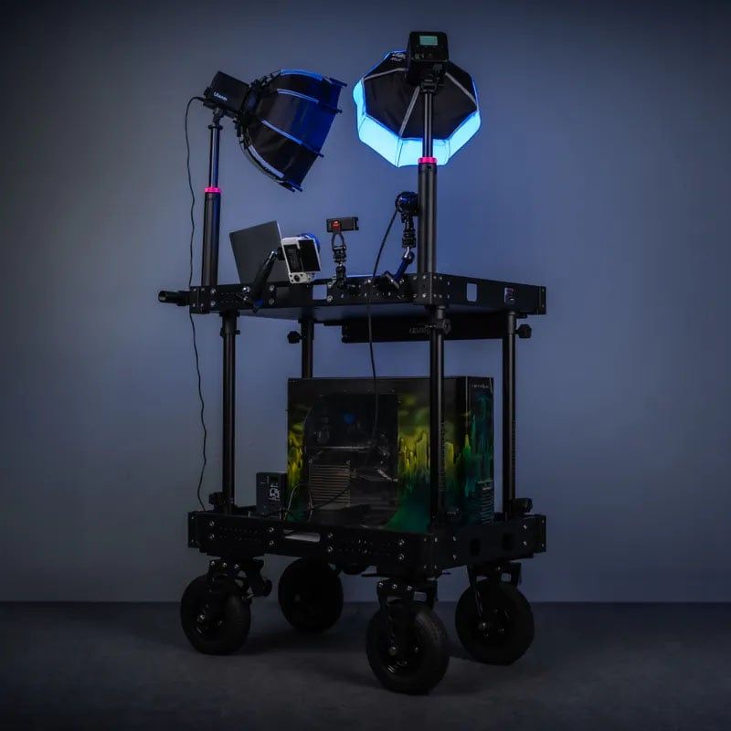 Ulanzi CAR01 Photography Cart - Xe đẩy thiết bị lưu trữ 2 tầng