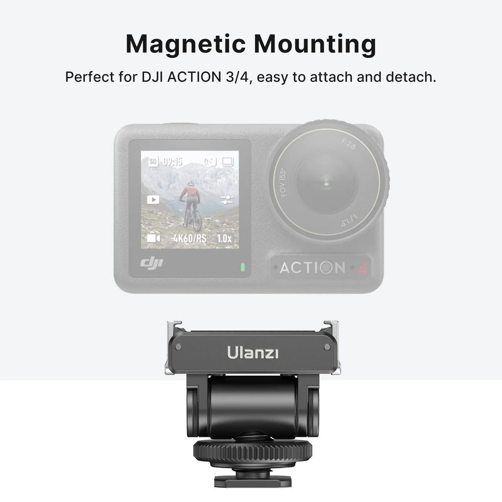 Ulanzi CA22 Cold Shoe Mount Adapter for DJI OSMO Action 4/3 & Pocket 3