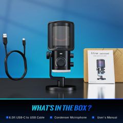 Fifine AM6 Micro RGB cho Gaming/Streaming/Podcast/Twitch/Discord