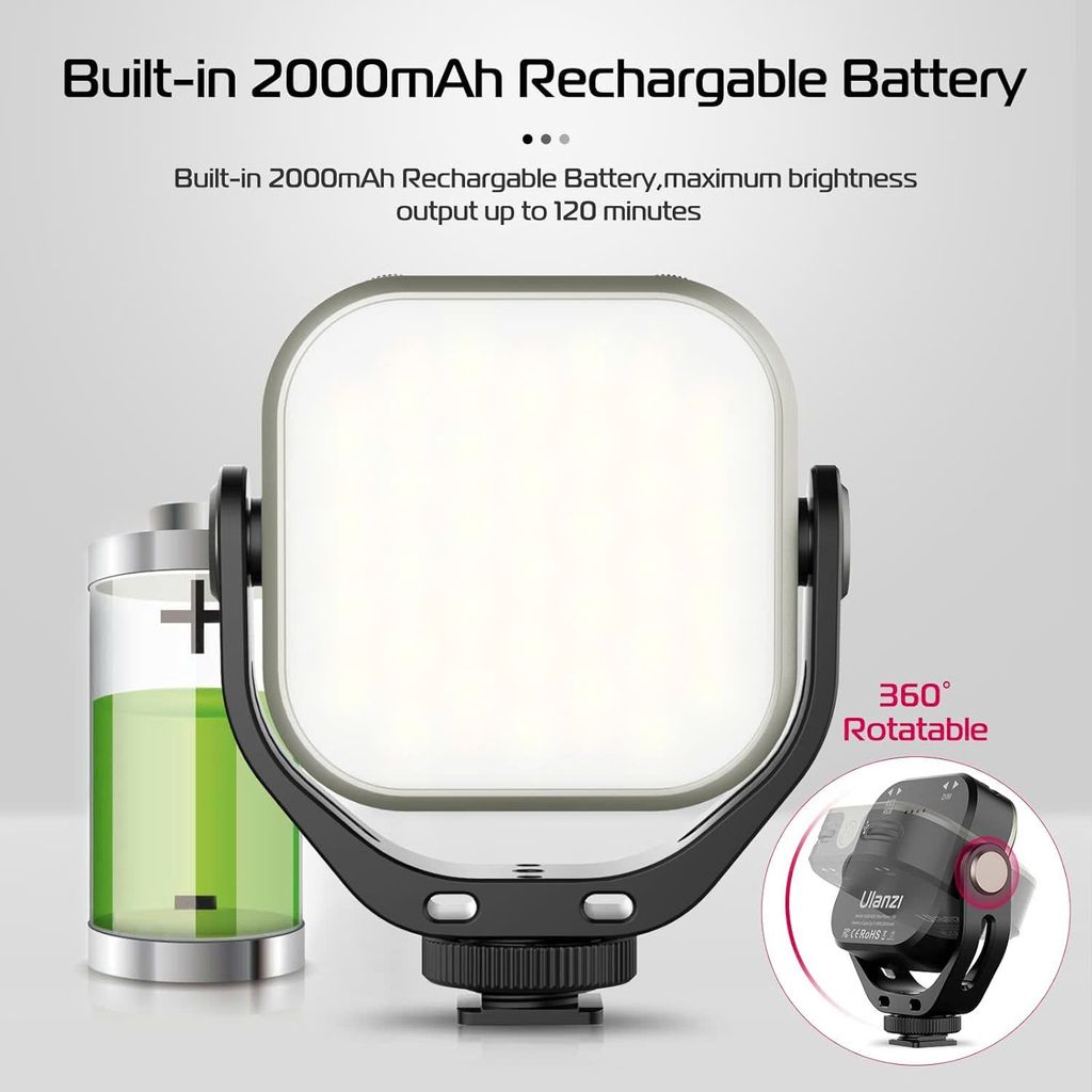 Ulanzi VL66 RGB đổi màu - Công suất 5W 2500K-6500K