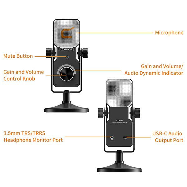 Comica STA-U1 || Mic thu âm Định hướng Consider