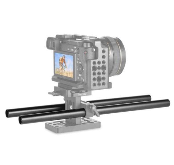 Phụ Kiện Quay Phim Cho Máy Ảnh SmallRig 2pcs 15mm Black Aluminum Alloy Rod (M12-30cm) 12inch – 1053