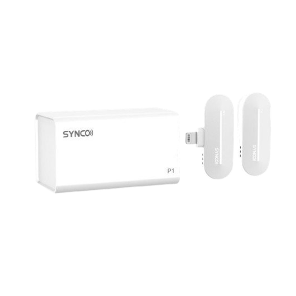 Synco P1SL / Micro Thu Âm Không Dây 1 Người Dùng cho iPhone jack Lightning (Màu Trắng)