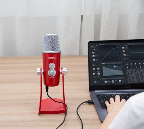 Micro Thu Âm BY-PM700 / BY-PM700R / BY-PM700G  - Cho Máy Tính, PC Để Thu Âm Clip ASRM Độ Nhạy Tiếng Cao