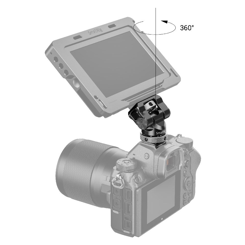 SmallRig Swivel and Tilt Monitor Mount with Cold Shoe BSE2346B