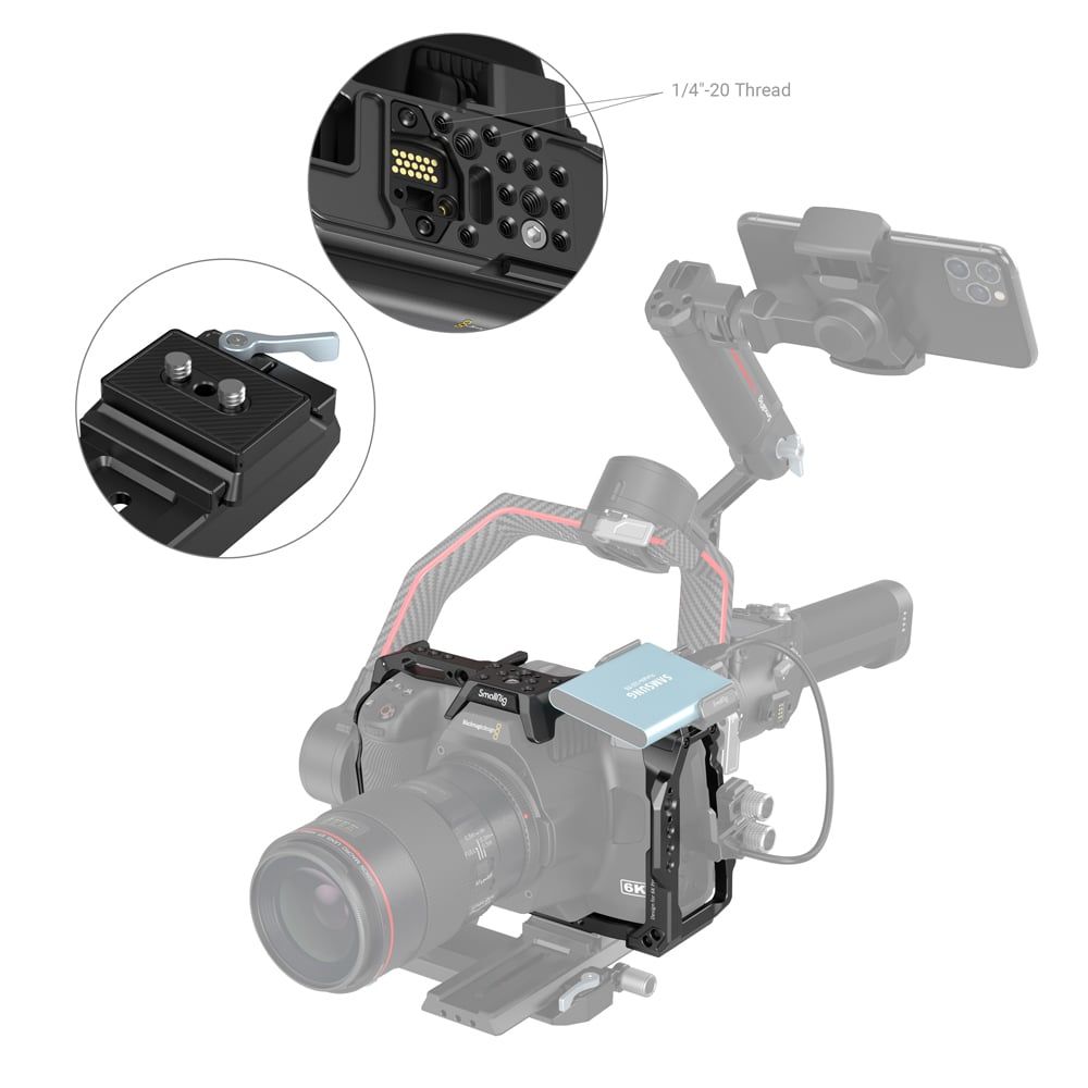 SmallRig 3517 Full Camera Cage for BMPCC 6K Pro (Phiên bản nâng cao)
