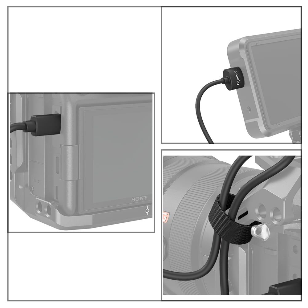 Cáp HDMI 3043 - 4K siêu mỏng SmallRig (D đến A) 55cm