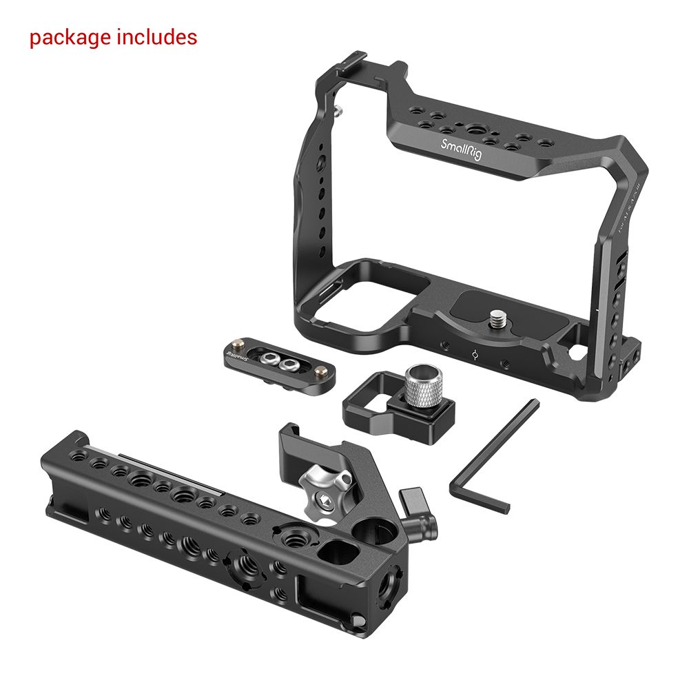 Khung  SmallRig 3009B đi kèm tay cầm dành cho Sony Alpha 7S III