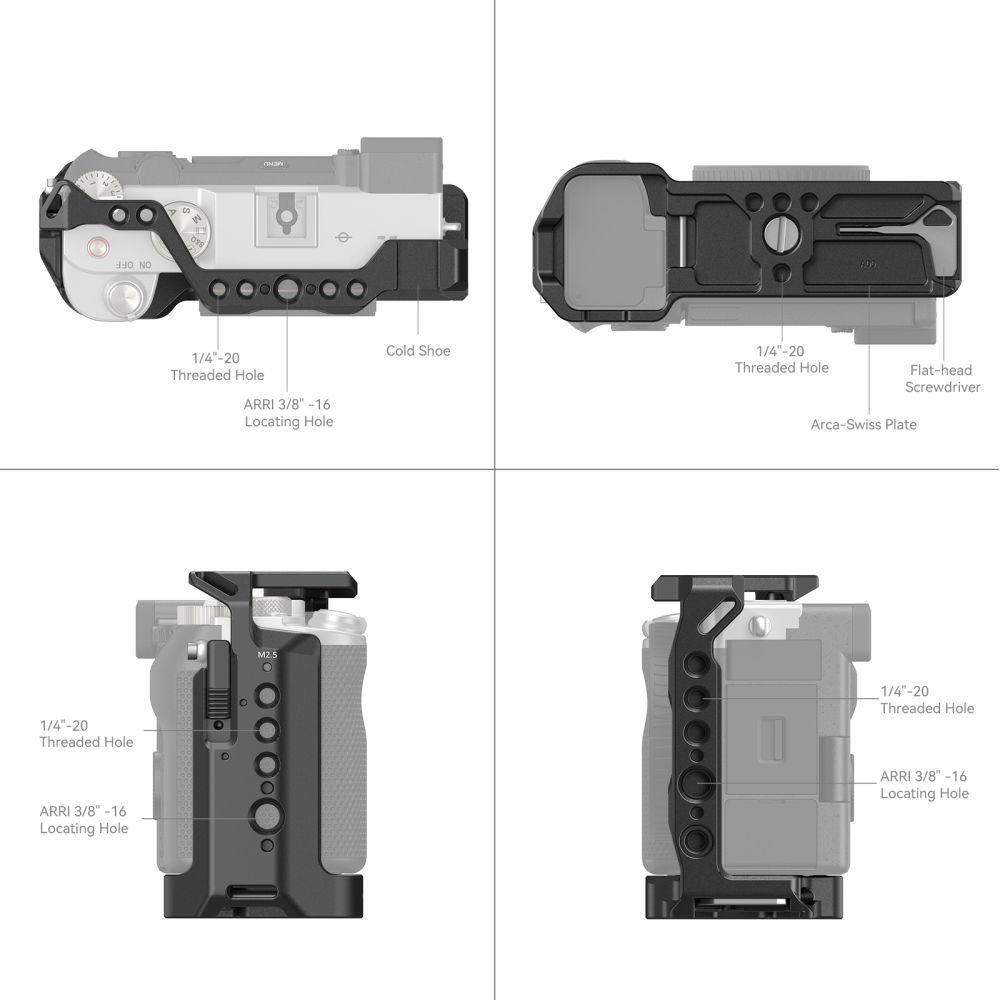 SmallRig 3081B - Cage for Sony Alpha 7C