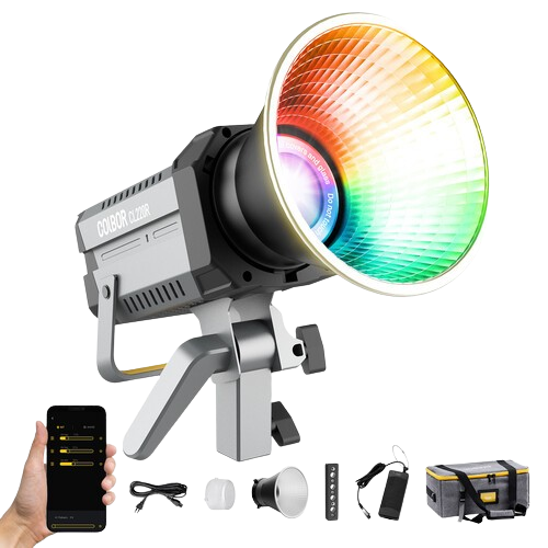 COLBOR CL220R RGB COB LED Video Light (with carryingbag &reflector)