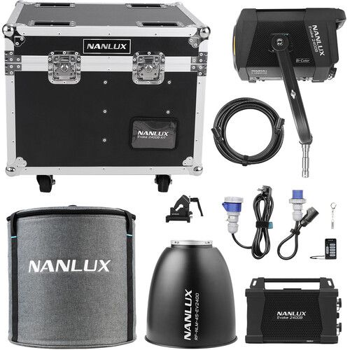 Nanlux Evoke 2400B LED Bi-Color Spot Light With Reflector and Light-Only Flight Case