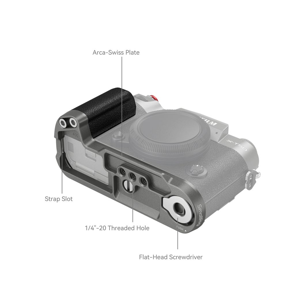 SmallRig Silicone L-Shape Grip for FUJIFILM X-T50 4783