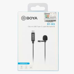 MICRO cài áo Boya BY-M3 cổng kết nối TYPE C (FB238)