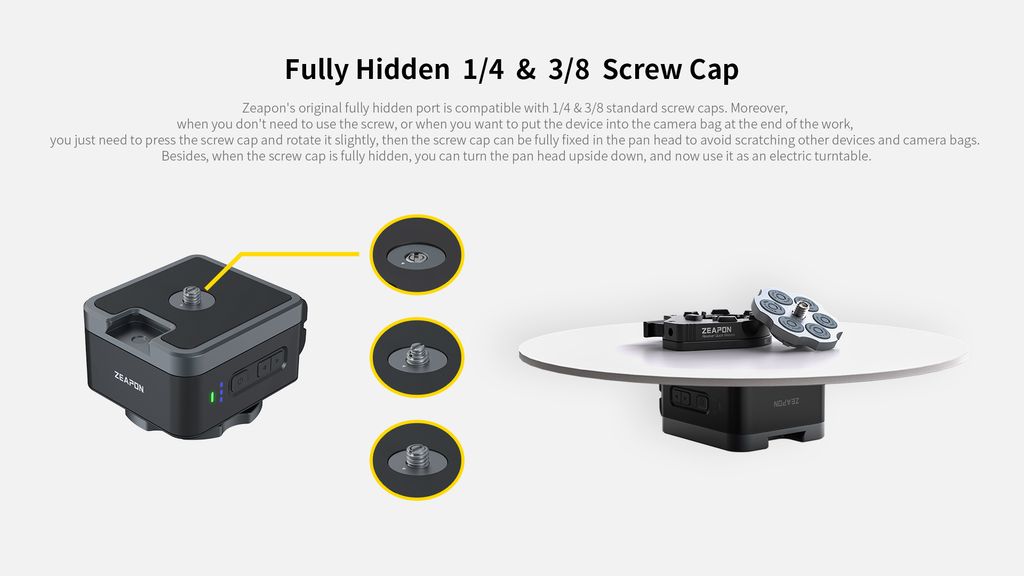 Zeapon Micro3 E1000 + Pons Motorized Pan Head - Slider chuyên nghiệp dành cho Máy Ảnh - Tải trọng 12kg