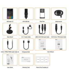 Comica ADCaster C1-K1 || Bộ micro Podcast Di Động