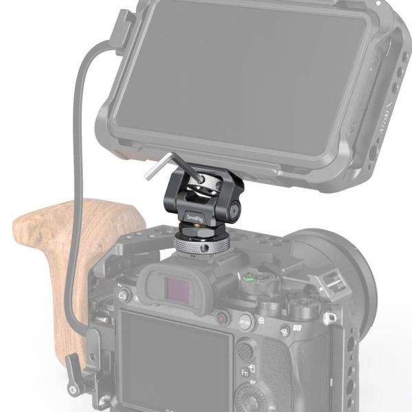 Giá Đỡ Màn Hình Quay Phim SmallRig Swivel and Tilt Adjustable Monitor Mount with Cold Shoe Mount NRU02 – 2905