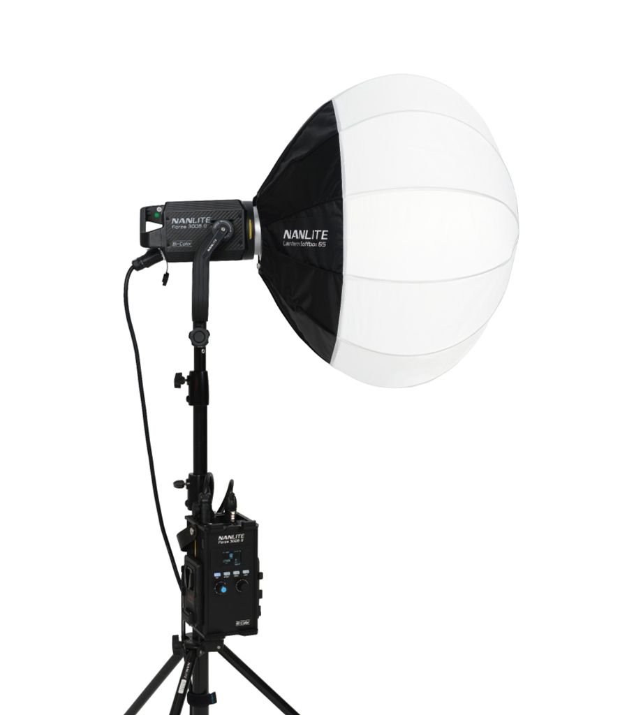 Nanlite LT-65 Lantern Softbox tản sáng với Bowens Mount.