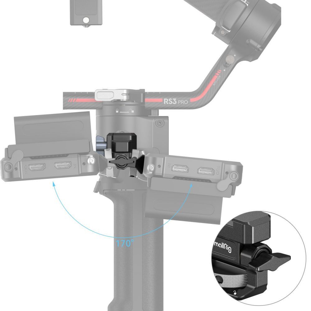SmallRig Monitor Mounting Support for DJI RS 2 / RSC 2 / RS 3 / RS 3 Pro /RS 3 mini 3026