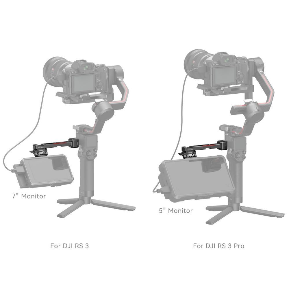 SmallRig Monitor Mounting Support for DJI RS 2 / RSC 2 / RS 3 / RS 3 Pro /RS 3 mini 3026