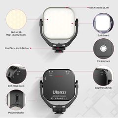 Ulanzi VL66 RGB đổi màu - Công suất 5W 2500K-6500K