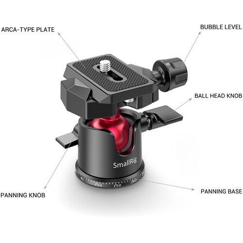 SmallRig Tripod BUT2664 đi kèm đầu Ball Head