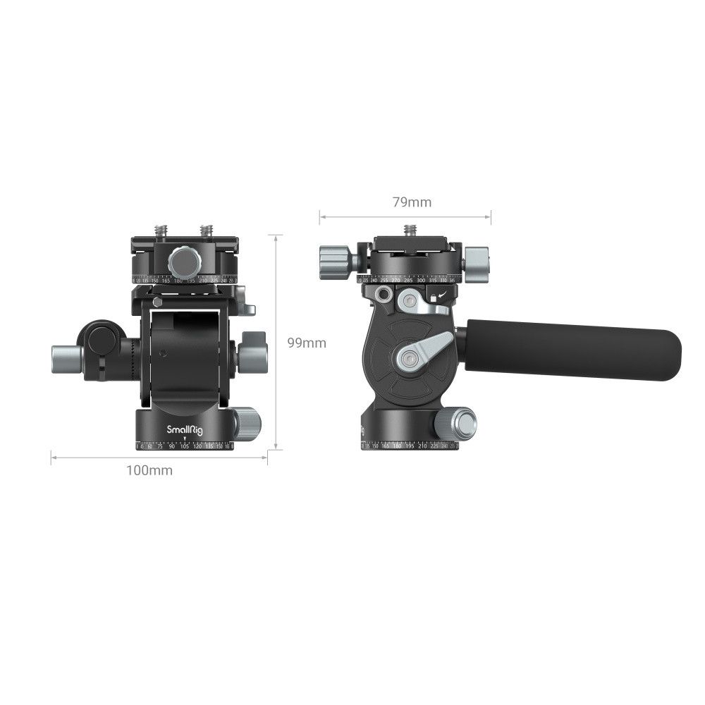 SmallRig Lightweight Fluid Video Head 3457B