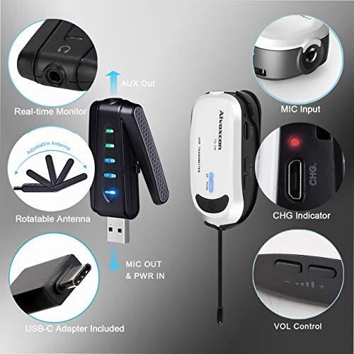Micro không dây Alvoxcon UM310 USB Wireless Microphone for Teaching, Zoom Meeting