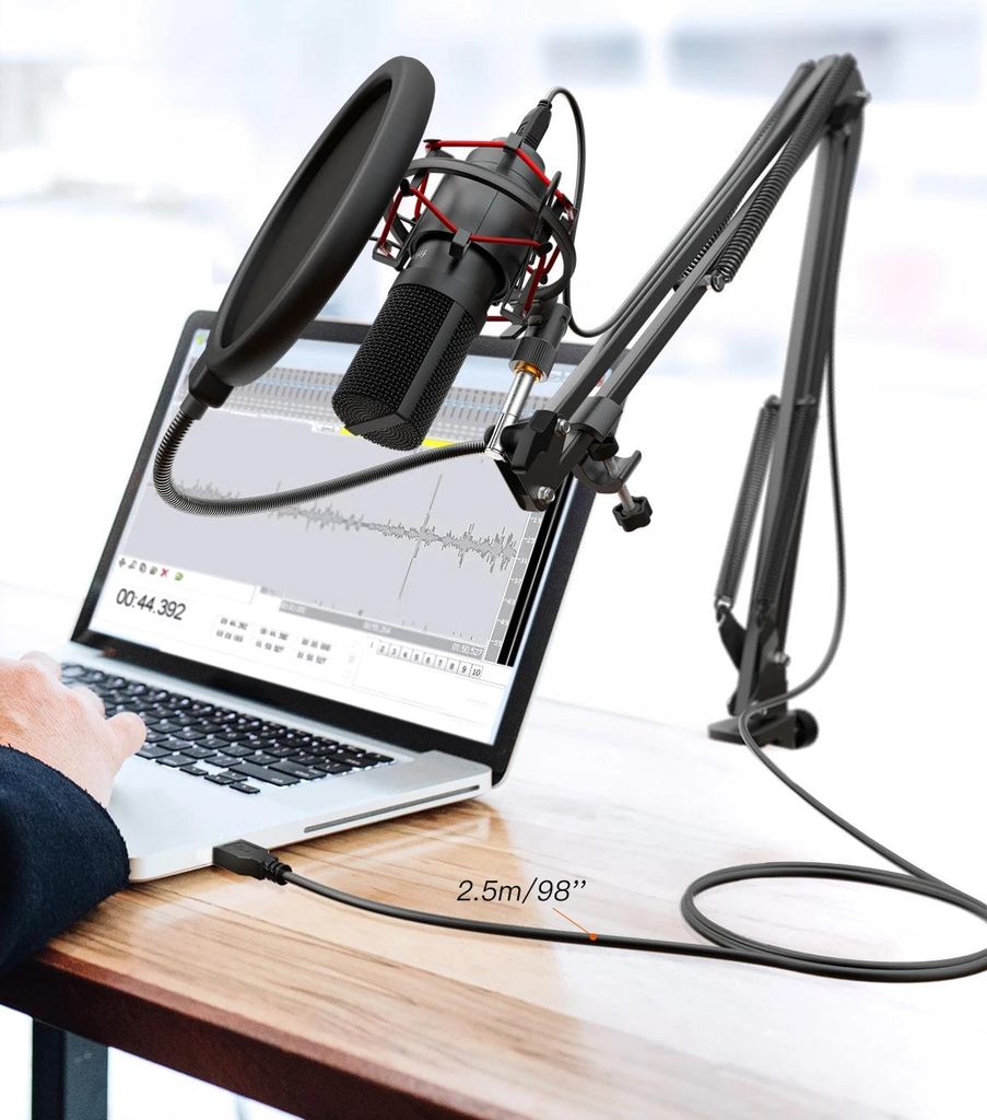 Fifine T732 Mic thu âm cổng USB phù hợp cho Podcasting, streaming, streamer, livstream ....