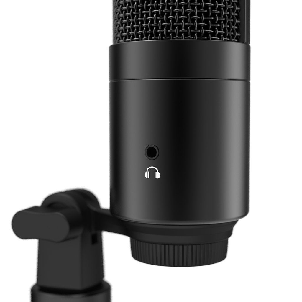 FIFINE K683A TYPE C USB MIC WITH A POP FILTER, A VOLUME DIAL, A MUTE BUTTON & A MONITORING JACK FOR RECORDING