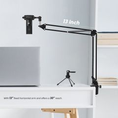 Fifine T669 Mic thu âm STreaming, Podcasting cho Máy Tính/ PC đi kèm thanh kẹp cạnh bàn