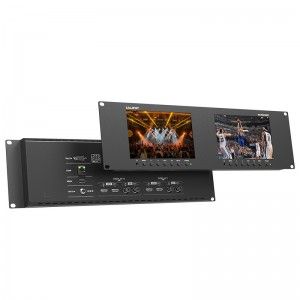 Lilliput RM-7029S Dual 7 inch 3RU rackmount monitor with 3G-SDI /HDMI 2.0