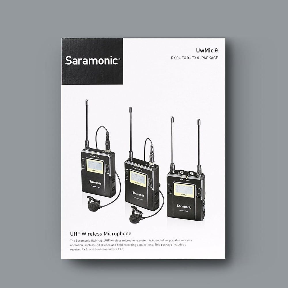 Saramonic Wireless System- UwMic9 Kit 2 (TX9+TX9+RX9) (FS121)