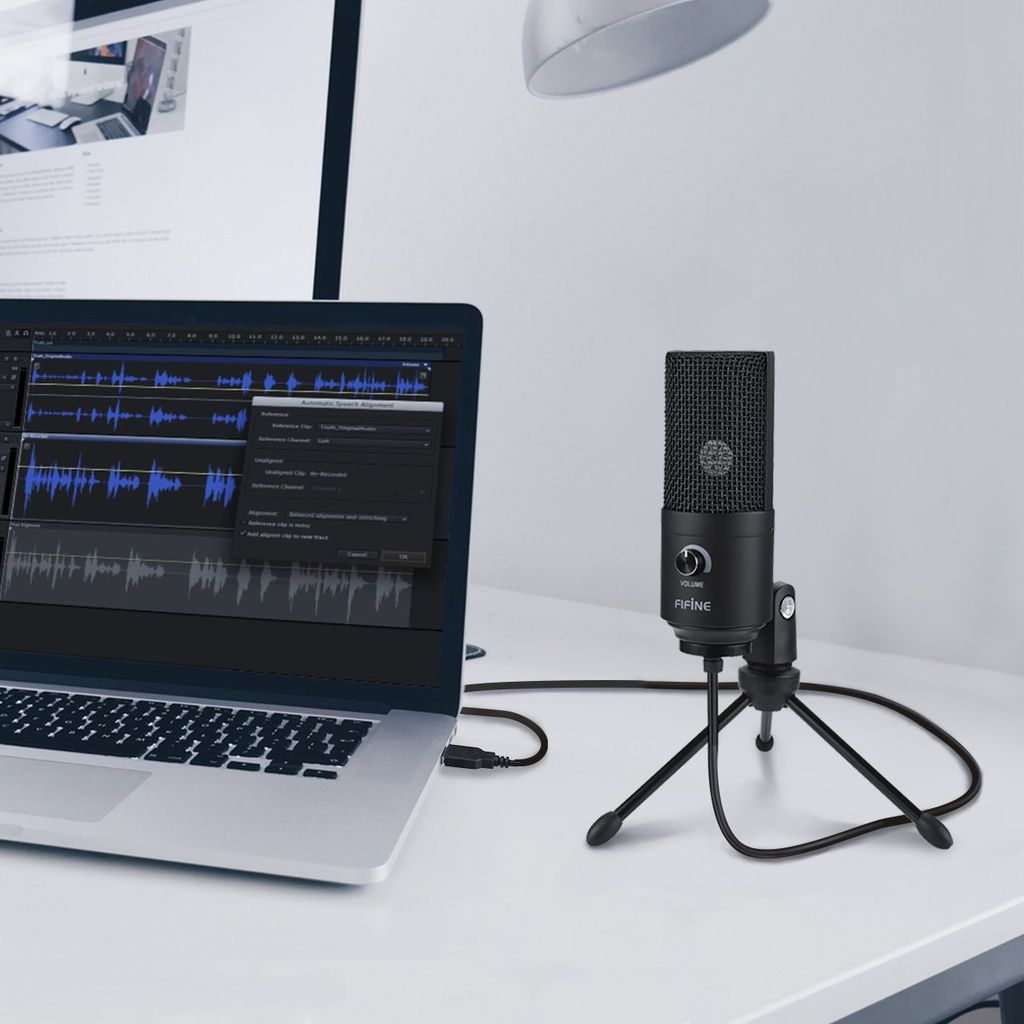 FIFINE K669B Mic thu âm cổng USB phù hợp cho STREAMING, VOCAL RECORDING, PODCASTING ON COMPUTER