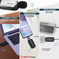 Micro không dây Alvoxcon UM310RO USB  Wireless USB Microphone for iPhone & Computer Recording, Zoom Meeting