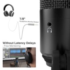 FIFINE K669B Mic thu âm cổng USB phù hợp cho STREAMING, VOCAL RECORDING, PODCASTING ON COMPUTER