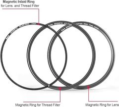 Kase Magnetic Lens Filter Adapter Ring Kit Pro