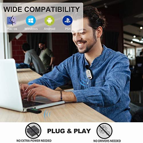 Micro không dây Alvoxcon UM310RO USB  Wireless USB Microphone for iPhone & Computer Recording, Zoom Meeting