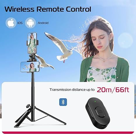 Ulanzi MT-70 Gậy Chụp Ảnh Selfie 3 Chân Điều Khiển Bằng Bluetooth