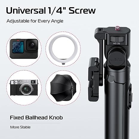Ulanzi MT-70 Gậy Chụp Ảnh Selfie 3 Chân Điều Khiển Bằng Bluetooth