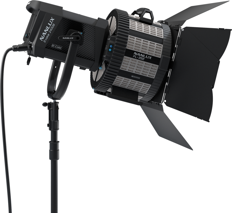 Nanlux FL-35E Motorized Fresnel Lens - Ống Kính Freshnel dành cho đèn LED Evoke 2400B