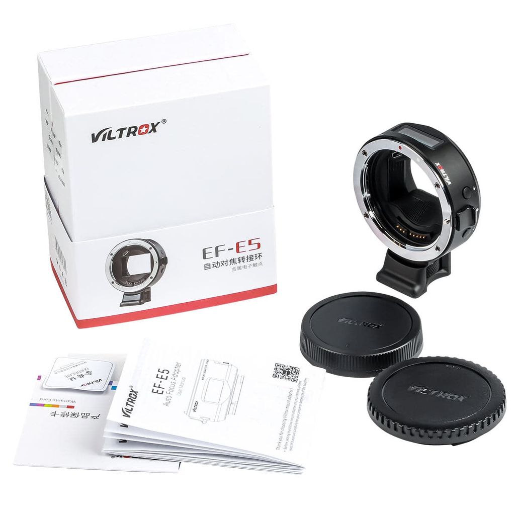 VILTROX EF-E5 lens adapter for Canon EF/EF-S series lenses to Sony E-mount