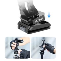 Ulanzi MA53 - Kẹp điện thoại hợp kim nhôm, ballhead xoay 360 độ