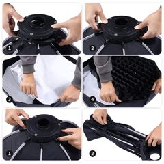 Softbox Ulanzi 40cm / 60cm Octagonal with Mini Bowens Mount (DS40/DS60)