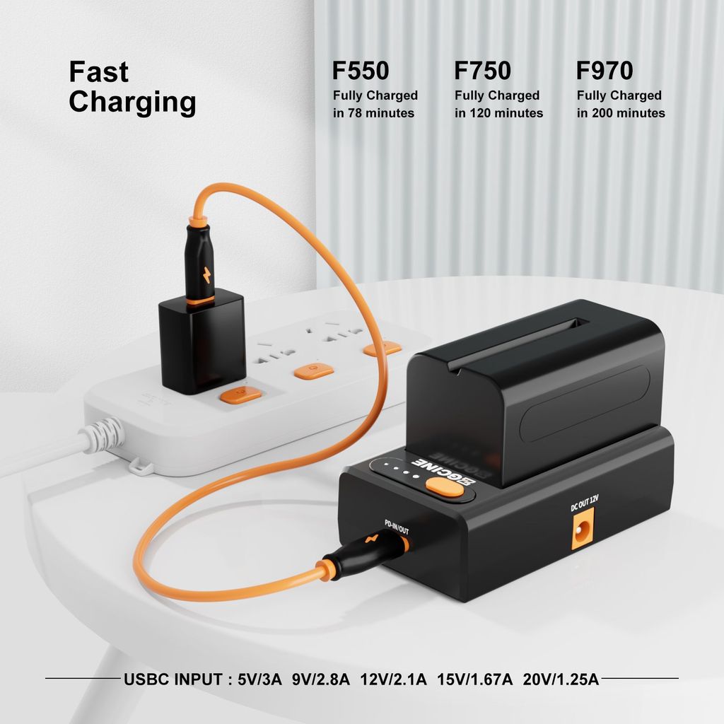 ZGCINE NPF-02 NPF Battery Charger Powering Adapter - Sạc ZGCINE NPF 02