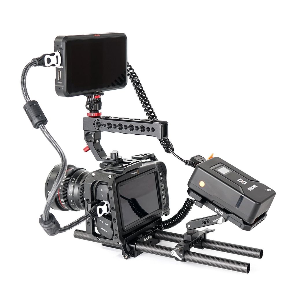 ZGCINE VR-Kit 1 V-Lock Mount Battery Plate with Dual 15mm Rod Clamp