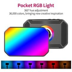 Ulanzi VL60 Bi-Color Đèn LED đổi màu RGB | 36.000 màu | 20 hiệu ứng đặc biệt | 2450mAh