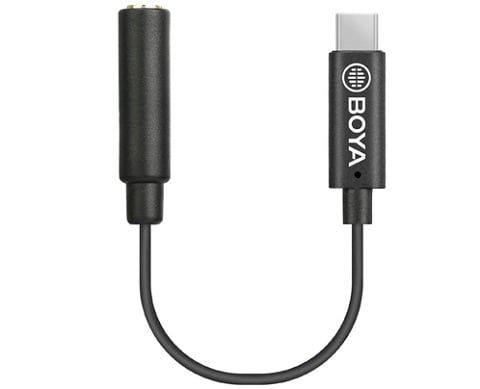 BOYA BY-K4 - Cáp chuyển đổi từ Female 3.5mm TRS sang Male Type-C
