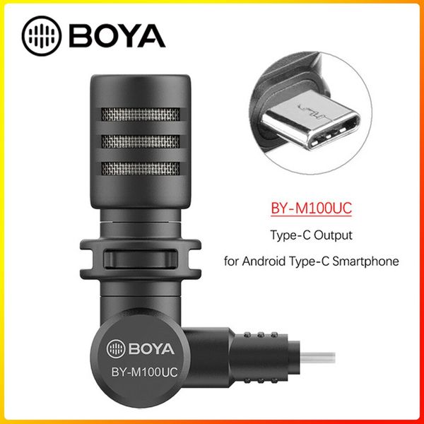 BOYA BY-M100UC cổng Type – C Mic thu âm Plug-in dành cho điện thoại Android