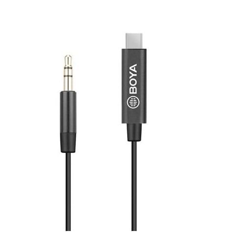Cáp kết nối BY-K2 .Từ Jack 3.5mm sang Cổng Type-C (3.5mm Male TRRS to Male TYPE-C adapter cable)